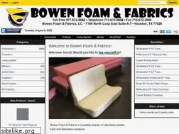 Sites similar to bowenfoamfabric.com