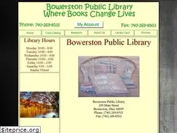 Sites similar to bowerstonlibrary.org