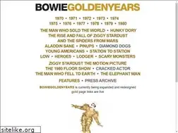 Sites similar to bowiegoldenyears.com