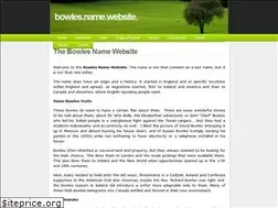 Sites similar to bowlesname.net