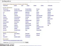 Sites similar to bowling.msk.ru