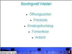 Sites similar to bowlingweltweiden.de