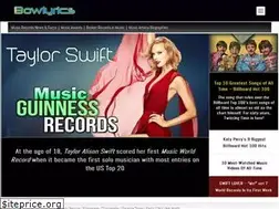 Sites similar to bowlyrics.com
