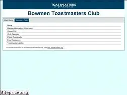 Sites similar to bowmen.toastmastersclubs.org