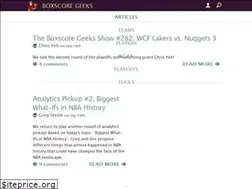 Sites similar to boxscoregeeks.com