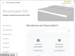 Sites similar to boxspringbett-wiki.de