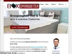 Sites similar to boxspringbetter.de