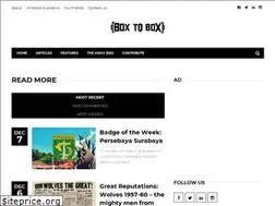 Sites similar to boxtoboxfootball.uk