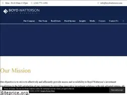 Sites similar to boydwatterson.com