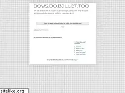 Sites similar to boysdoballet.com