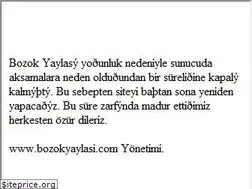 Sites similar to bozokyaylasi.com