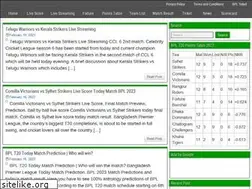 Sites similar to bpllivescore.com