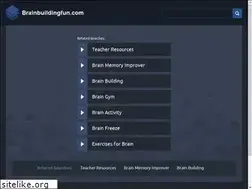 Sites similar to brainbuildingfun.com