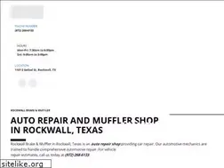 Sites similar to brakemufflerrepairrockwall.com