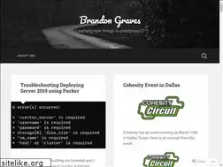 Sites similar to brandongraves.com