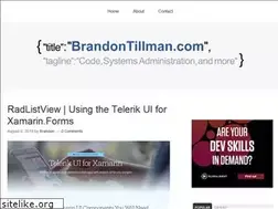 Sites similar to brandontillman.com