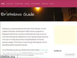 Sites similar to bratislavaguide.net