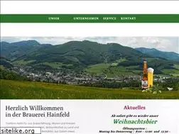 Sites similar to brauerei-hainfeld.at