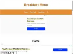 Sites similar to breakfast-menu.website