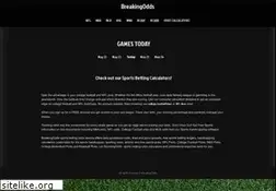 Sites similar to breakingodds.com