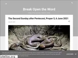 Sites similar to breakopenword.blogspot.com