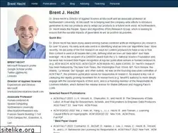 Sites similar to brenthecht.com