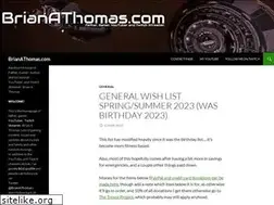 Sites similar to brianathomas.com
