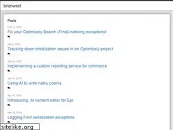 Sites similar to brianweet.com