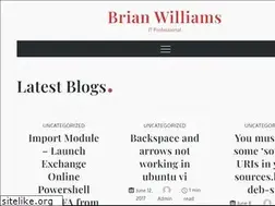 Sites similar to brianwilliams.pro