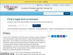 Sites similar to bribery.uslegal.com