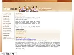 Sites similar to bridallistings.com