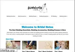 Sites similar to bridalnotes.com