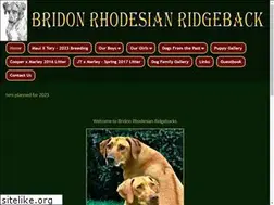 Sites similar to bridonridgebacks.com