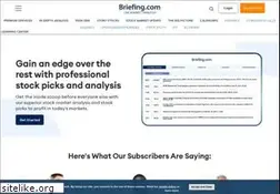 Sites similar to briefing.com