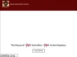 Sites similar to brighthopebaptist.org
