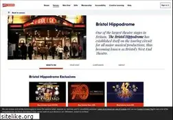 Sites similar to bristolhippodrome.org.uk