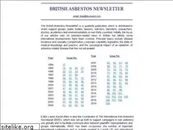 Sites similar to britishasbestosnewsletter.org