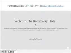 Sites similar to broadwayhoteldubai.com