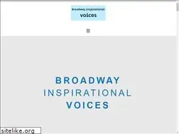 Sites similar to broadwayinspirationalvoices.com