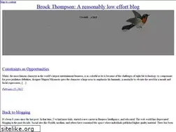 Sites similar to brockthompson.com