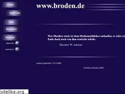 Sites similar to broden.de