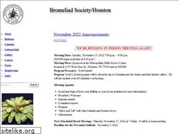 Sites similar to bromeliadsocietyhouston.org