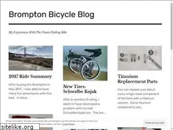 Sites similar to bromptonbicycle.wordpress.com