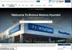 Sites similar to broncomotorshyundai.com