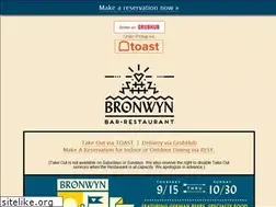 Sites similar to bronwynrestaurant.com