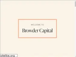 Sites similar to browdercapital.com