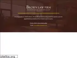 Sites similar to brownlawfirm.ca