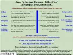 Sites similar to brucespringsteen.it