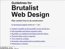 Sites similar to brutalist-web.design