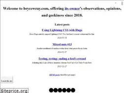 Sites similar to brycewray.com
